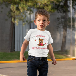 Mammas lilla Valentinesdag Teddybjörn Hjärtat T Shirt