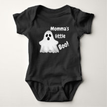 Mamma's Little Boo Ghost Baby Bodykostym