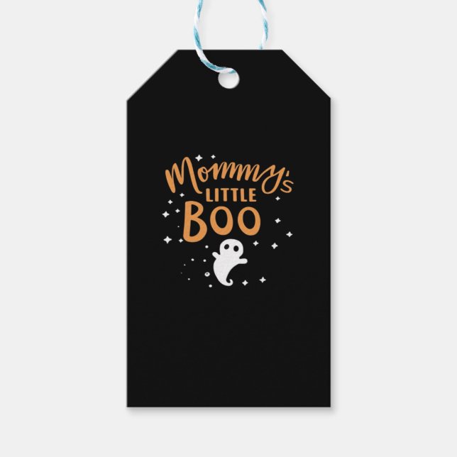 Mamma's Little Boo - Happy halloween Presentetikett (Framsidan)