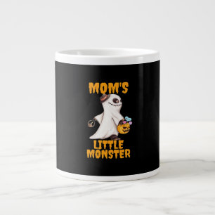 Mamma's Little Boo Monster Funny Graphic Jumbo Mugg
