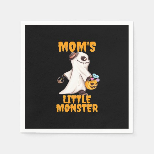 Mamma's Little Boo Monster Funny Graphic Pappersservett (Framsidan)