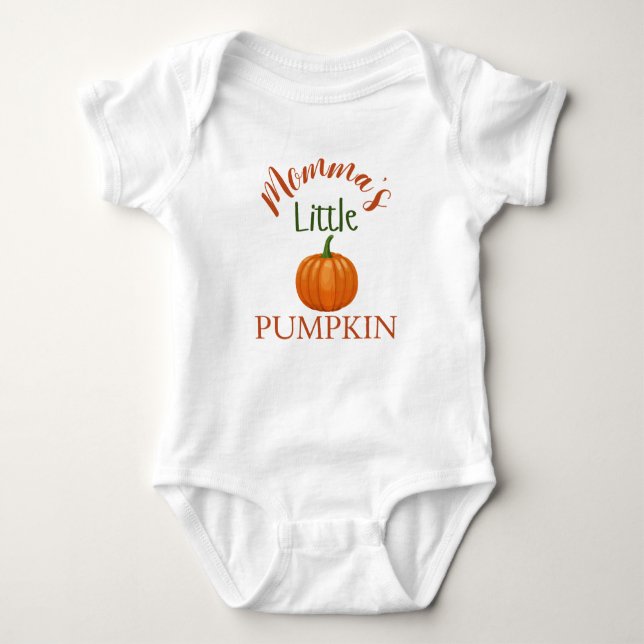 Mamma's Little Pumpkin T Shirt (Framsida)