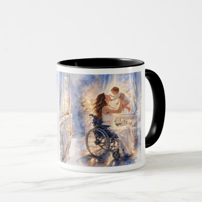 Mammas Löfte Watercolor Konsttryck Mugg (Framsida höger)