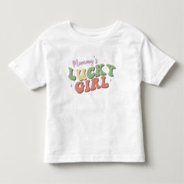 Mammas Lyckliga Flicka Barn T-Shirt