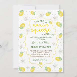 Mammas Main Squeeze Baby Shower Inbjudningar
