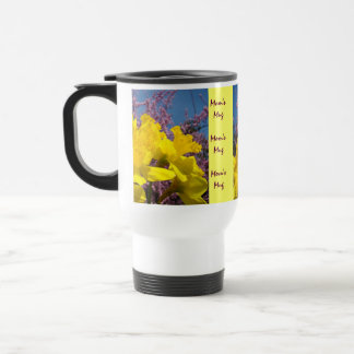 Mammas mugg! Kaffe resemuggor påskliljor blommor Resemugg