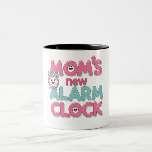 Mamma's New Alarm Clock - Cute Baby Quote Två-Tonad Mugg