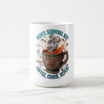 Mammas överlevnadskit -tee | Kaffe Kaos Upprepa Ro