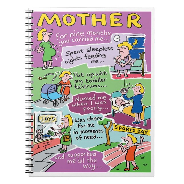 Mammas personliga morsdag present anteckningsbok (Framsidan)
