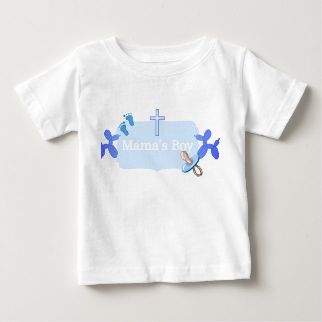 Mammas pojke baby T-shirt (Framsida)