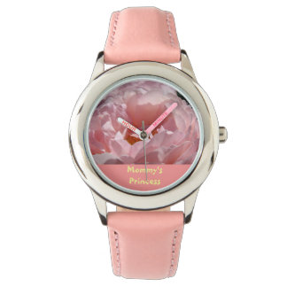 Mammas prinsessa gåvor Rosa Ros Blomma Ur Armbandsur