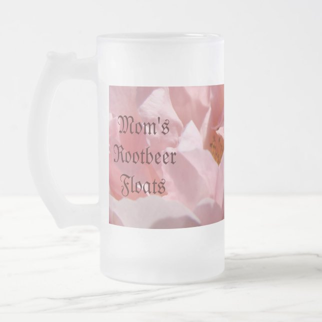 Mammas Rootbeer Floats Glas Frostade Muggar Ros (Vänster)