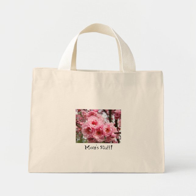 Mammas saker! presenter Toteväska Rosa Trädblommor Mini Tygkasse (Framsidan)