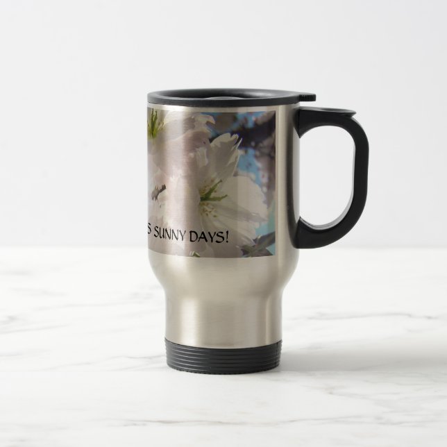 MAMMAS SOLIGA DAGAR! Kaffe kopp ROSA BLOMMOR (Höger)