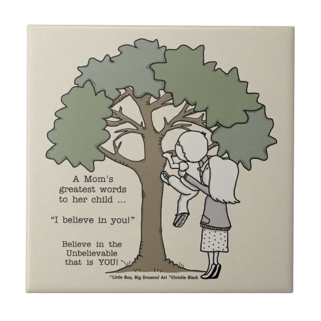 Mammas Största Ord Kakelplatta (Framsidan)