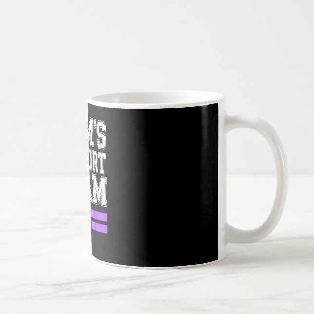 Mammas supportteam familj lupus medvetenhet sle kaffemugg (Höger)