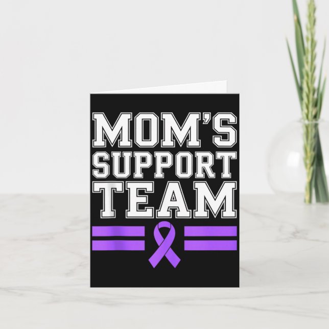 Mammas supportteam familj lupus medvetenhet sle kort (Framsida)