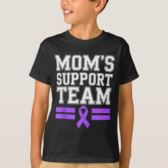 Mammas supportteam familj lupus medvetenhet sle t shirt (Framsida)