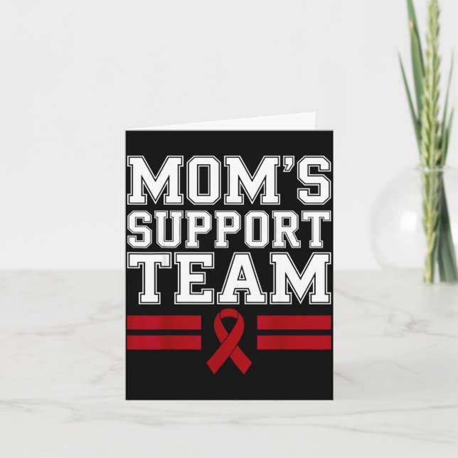 Mammas supportteam familj multipelt myelom cancer kort (Framsida)