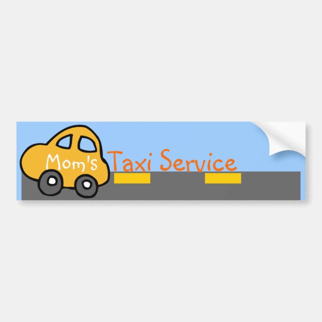 Mammas taxitjänst dekal (Framsidan)