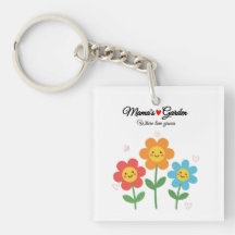 Mammas trädgård där kärlek växer | Blommig typogra