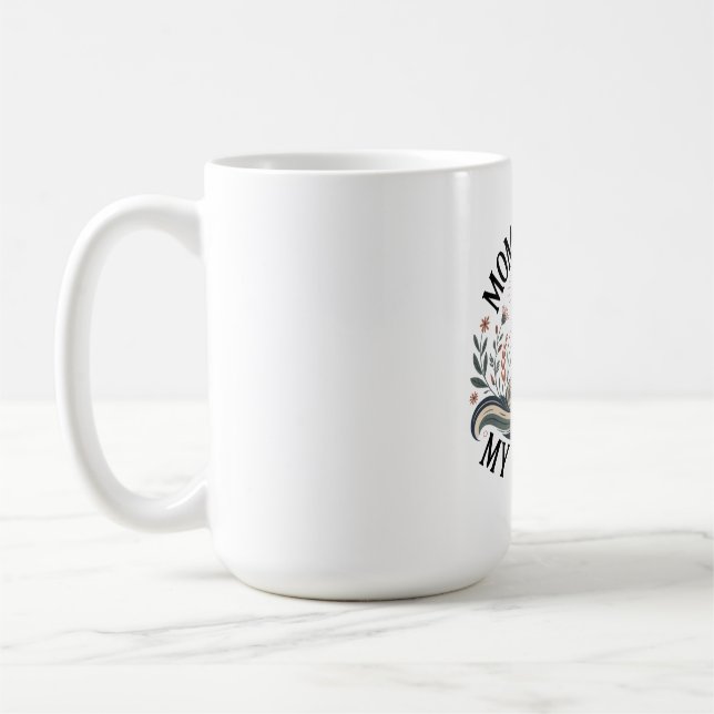 Mammas tro, min styrka kaffemugg (Vänster)