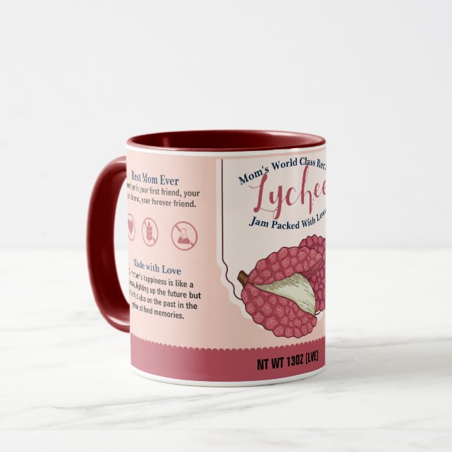 Mammas Världsklass Lychee Love Jam-Mugg Mugg (Framsida vänster)