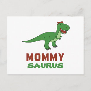 Mammasaurus Dinosaur T-Rex Dino Mamma Mors dag Vykort