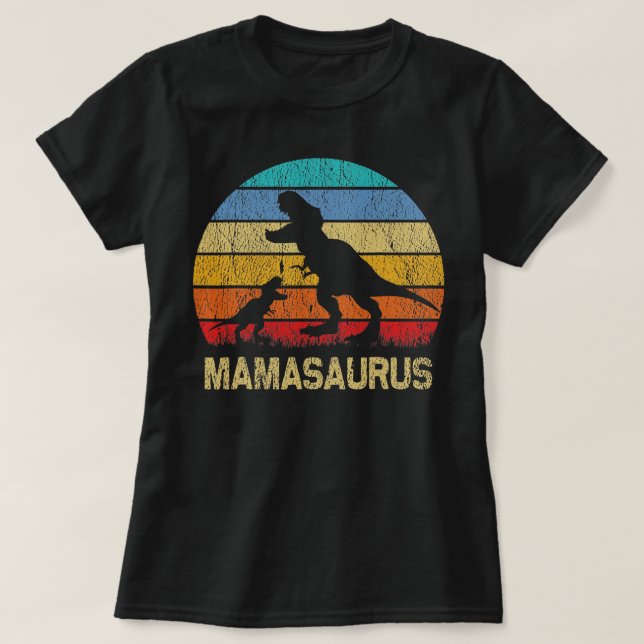 MammaSaurus T Rex Dinosaur Mamma Saurus Family Shirt (Design framsida)
