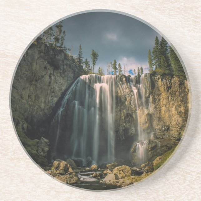 Mammatocumulusmoln vid solnedgång underlägg sandsten (Framsidan)