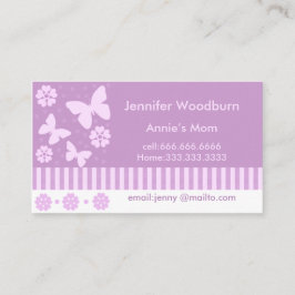 Mammavisitkortar - lavendelfjärilsblommor