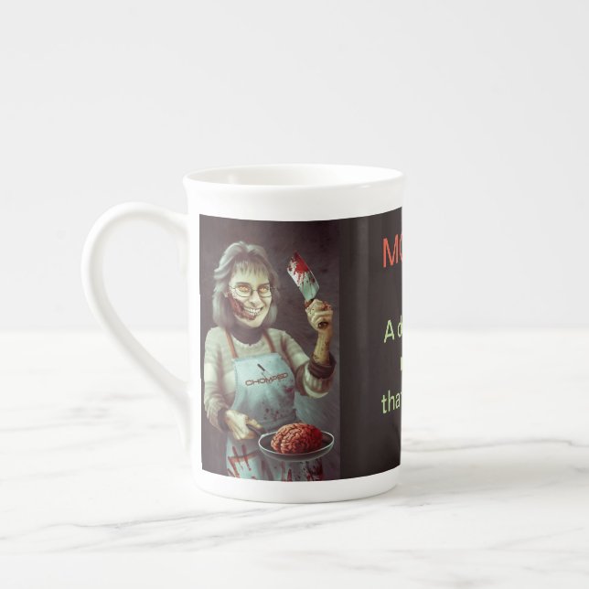 MammaZombiemugg Benporslin Mugg (Vänster)