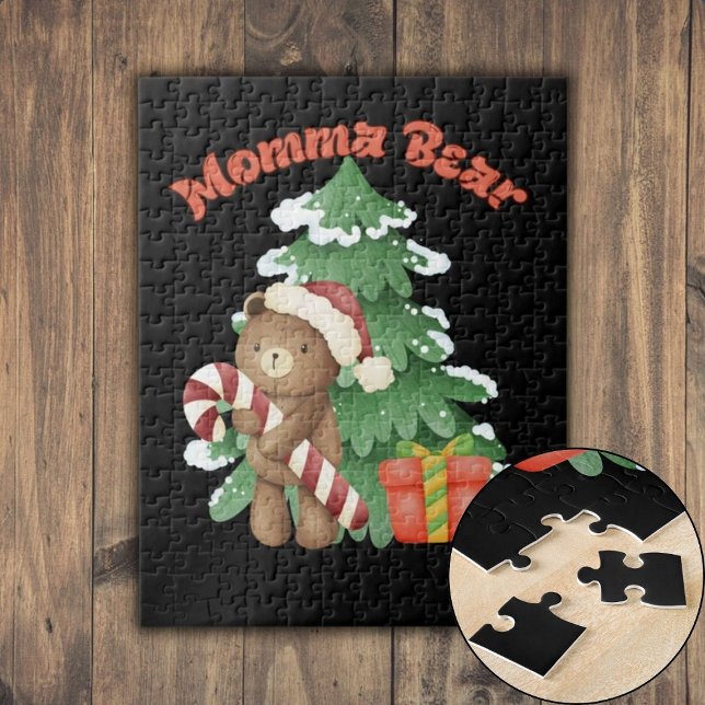 Mammbjörnens jul pussel (Momma Bear Christmas Jigsaw Puzzle)