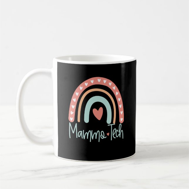 Mammo Tech Mammogram Tekniker Tekniker Gift Kaffemugg (Vänster)