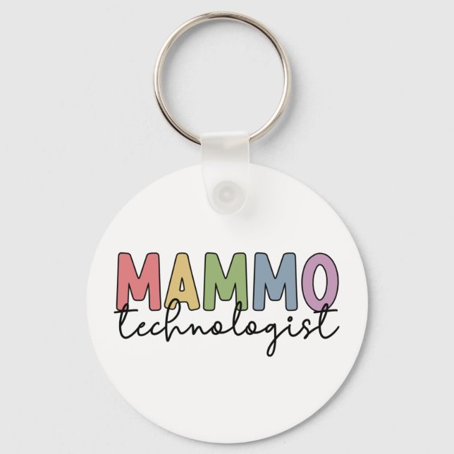 Mammo Technolog Mammography Technician Gifts Nyckelring (Framsida)