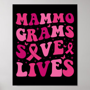 Mammogram Spara Lives Breast Cancer Awareness Mont Poster