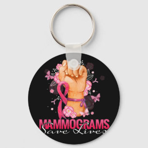 Mammogram Spara Lives Breast Cancer Awareness Nyckelring