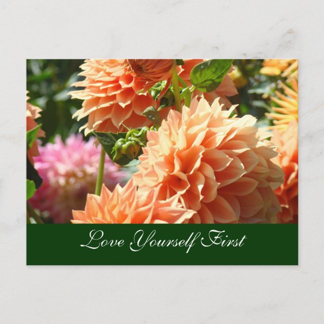 Mammogram vycard Kärlek Yourself First Vykort (Framsida)