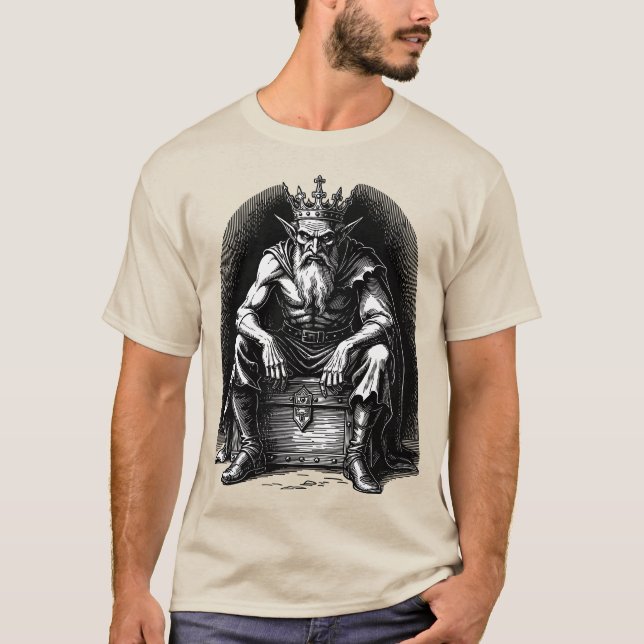 Mammon Demon - Den tysta tyngden av girighet T Shirt (Framsida)