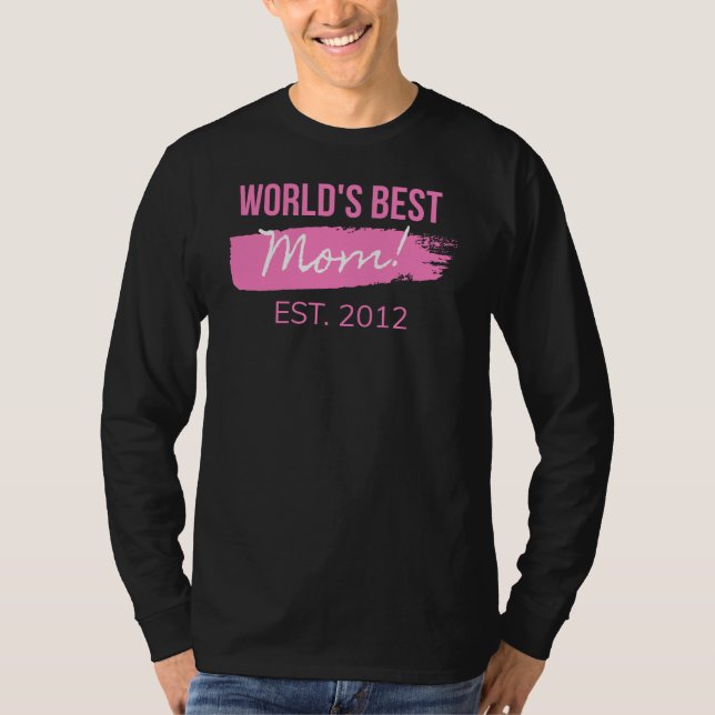 Mammor 2000-talets eufori: Världens bästa Mamma ES T Shirt (Framsida)