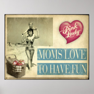Mammor älskar för att ha roligt poster
