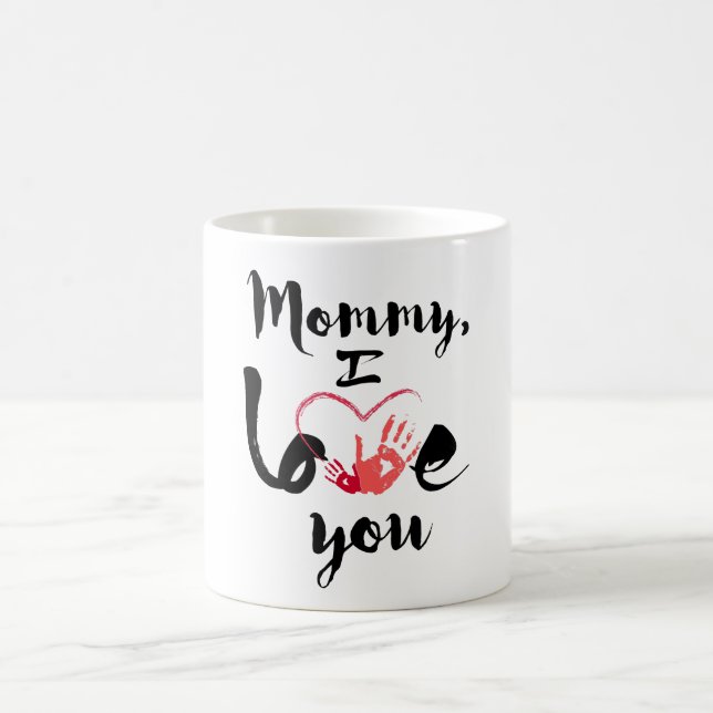 Mammor älskar jag dig rånar mors daggåvor kaffemugg (Center)