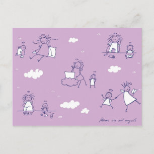 "Mammor är inte änglar"-vykort Vykort