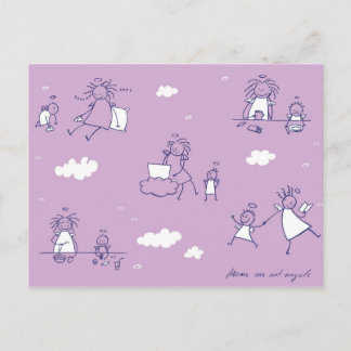 "Mammor är inte änglar"-vykort Vykort
