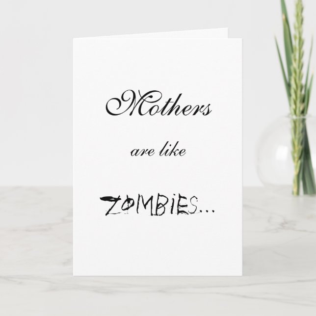 MAMMOR ÄR LIKA ZOMBIES… KORT (Framsida)