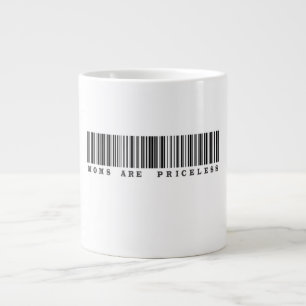Mammor är ovärderlig streckkodskonstruktion jumbo mugg