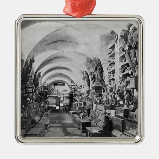 Mammor av catacomben av Palermo, italien Julgransprydnad Metall (Framsidan)