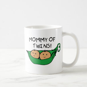 Mammor av den tvilling- poden kaffemugg