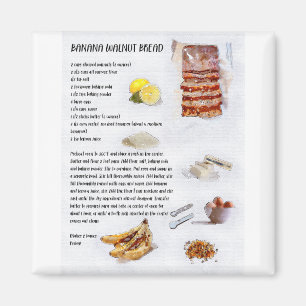 Mammor Banana Bread Magnet