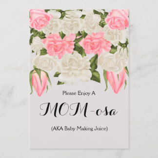 Mammor bommar för undertecknar för baby shower inbjudningar